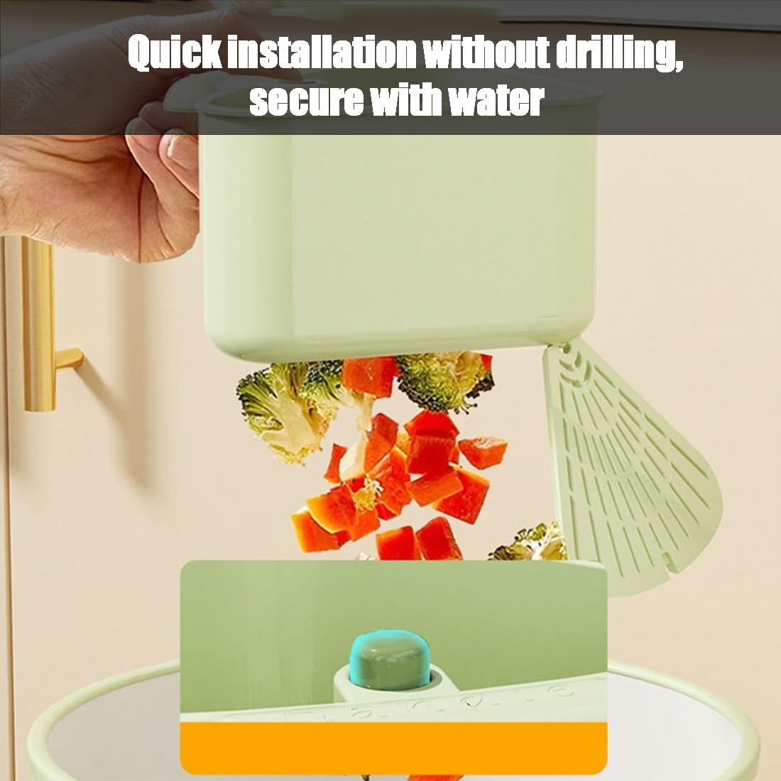 Suction Cup Sink Corner Rack, Sink Strainer Basket, 2025 New Upgraded Suction Cup Press Sink Drainer Basket, Press Automatic Dumping Sinks Strainer Basket (2pcs-c)