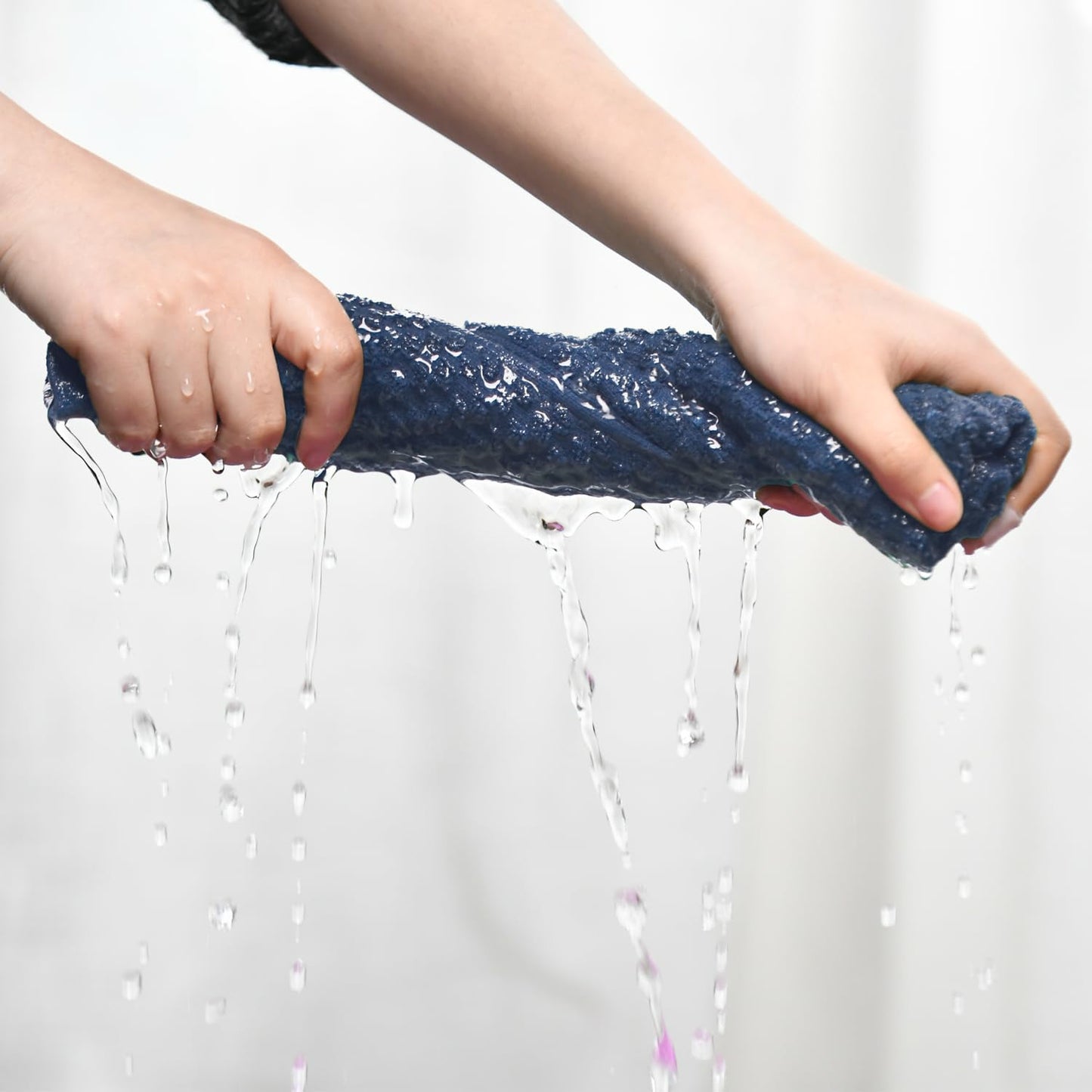 Artoid Mode Ring Spun Cotton Blue Kitchen Dish Towels, 15x25 Inch Ultra Soft Absorbent Quick Drying Household Cleaning Tea Towels Bar Towels Set of 6