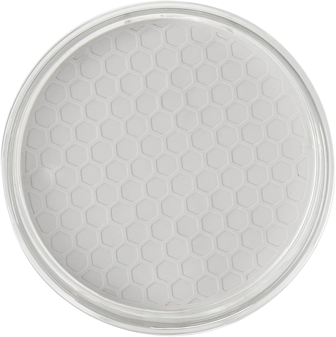 Spectrum Lazy Susan Organizer, Hexa Round Small (1-Pack) - Lazy Susan Turntable for Cabinet, Refrigerator, Pantry, Table, & Shelf - Rotating & Spinning Pantry Organization & Storage for Fridge