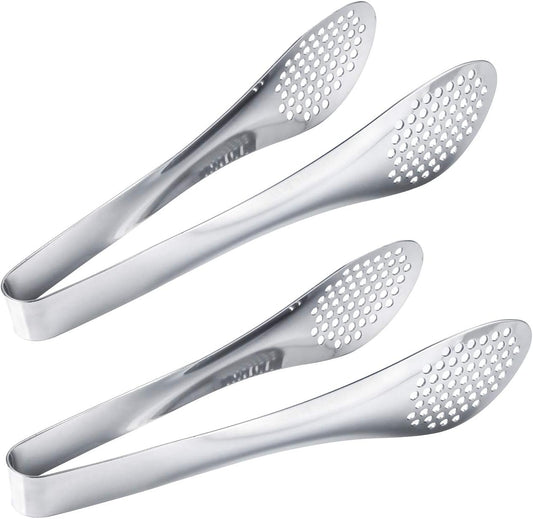 MSY BIGSUNNY 9 inch Buffet Tongs, Set of 2 Stainless Steel Food Serving Tongs