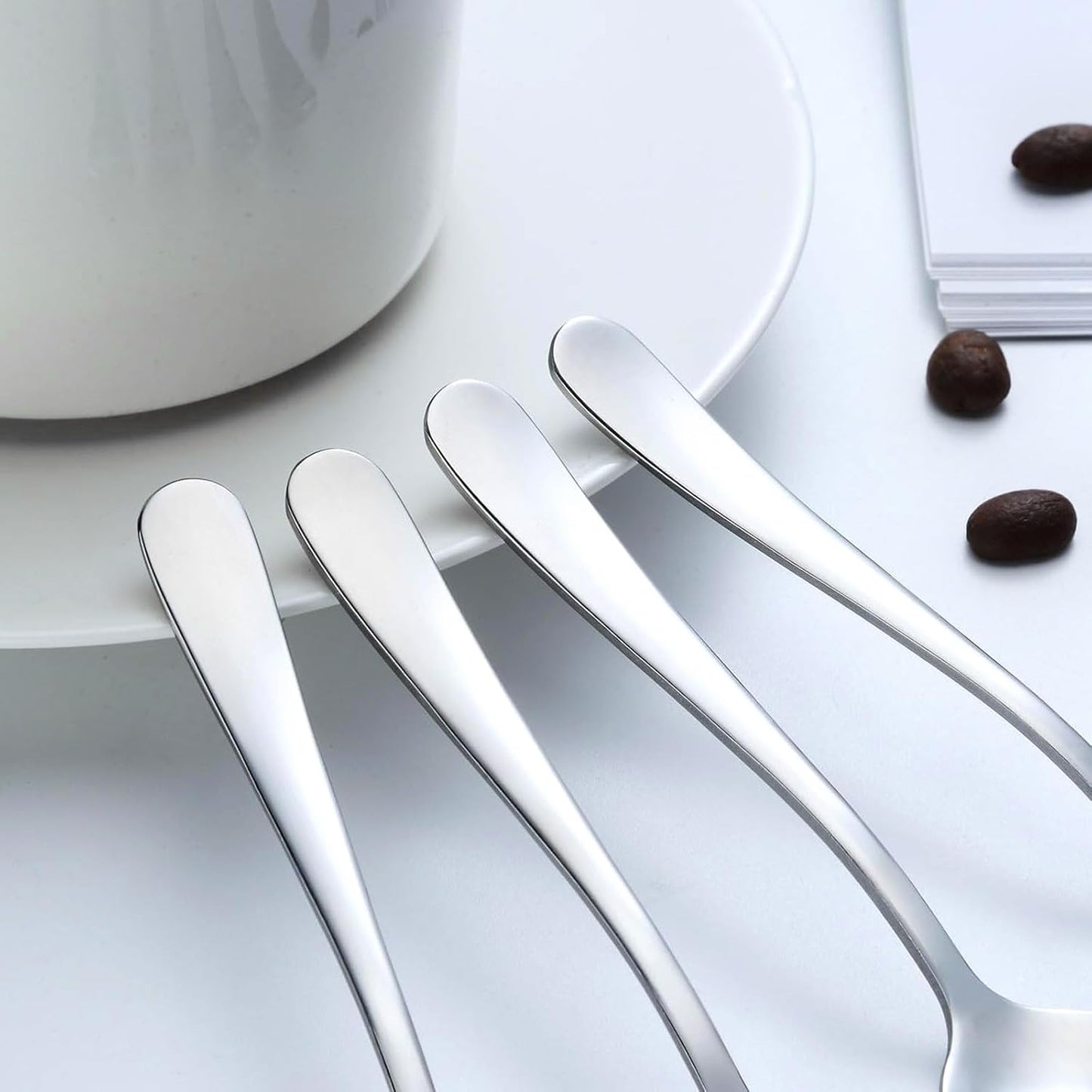 Coffee Spoons, 24-Piece Espresso Spoons, 4.7-Inch Small Spoon for Coffee, Tea, Desserts & Appetizers, Dishwasher Safe