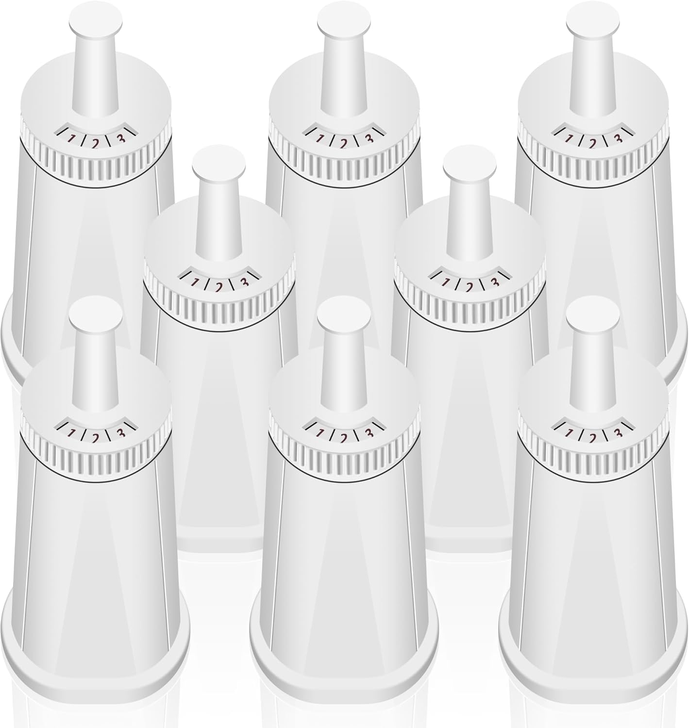 8 Pack Replacement Water Filter for Breville Espresso Machine Barista Touch Bes880, Barista Pro BES878, Oracle Touch BES990, Oracle BES980, Dual Boiler BES920 Bambino ClaroSwiss Sage by Funmit
