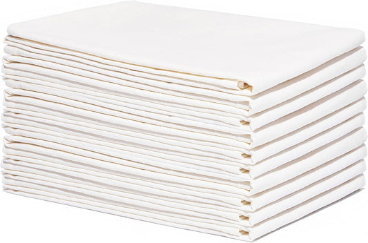 Wholesale Flour Sack Kitchen Towels – 50 Pack, Unbleached, All-Natural 100% Cotton Bulk Flour Sack Towels – Toxic-Free and Dye-Free - Extra Large Size 27”x27” (Natural – 50 Pack)