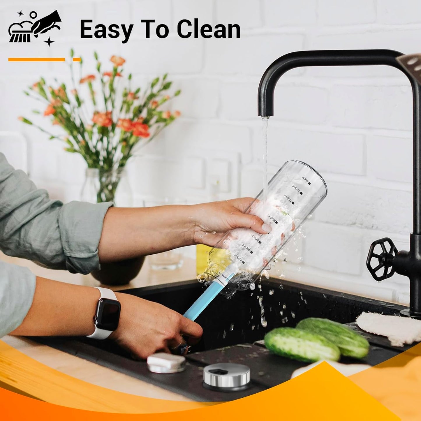 Segarty Spice Jar with Labels, 3 Pack 15oz Glass Spice Shakers with Adjustable Pour Lids, Clear Large Spices Bottles for Herb Salt Pepper, Condiment Containers with 136 Labels, 1 Marker Pen and Brush