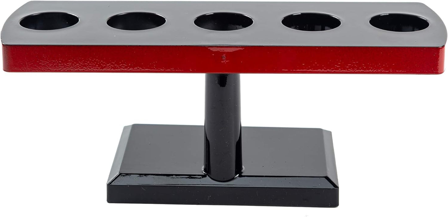 Japanese Style Temaki Sushi Roll Holder with Five Compartments Holes, Kitchen Dining Decor Display Stand, Restaurant Supply Serveware (9.4" x 3.25" x 3.6")