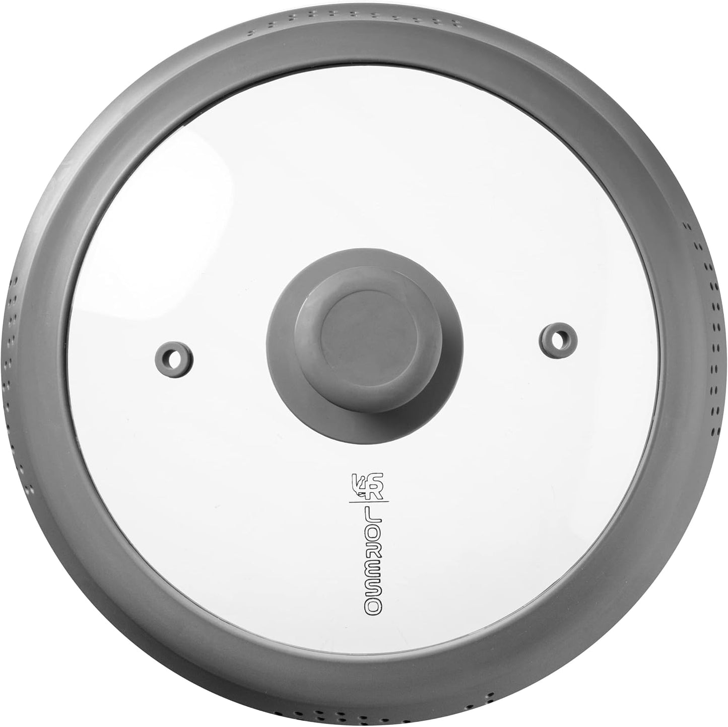 Microwave Splatter Cover for Food - Silicone Glass Dish Plate Cover, Vented with Silicone Grip Handle Knob, Collapsible, Food Grade, Microwave, Dishwasher Safe - 10" Inch