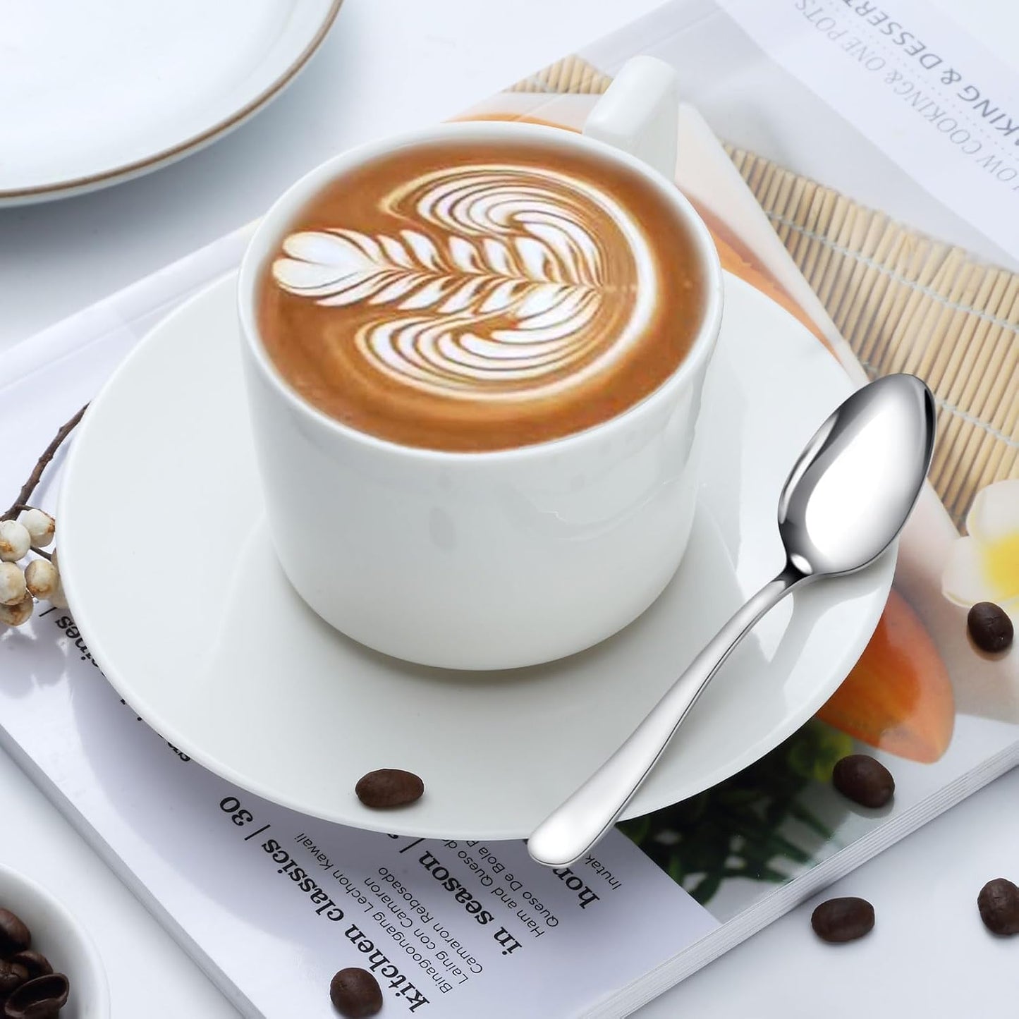 Coffee Spoons, 24-Piece Espresso Spoons, 4.7-Inch Small Spoon for Coffee, Tea, Desserts & Appetizers, Dishwasher Safe