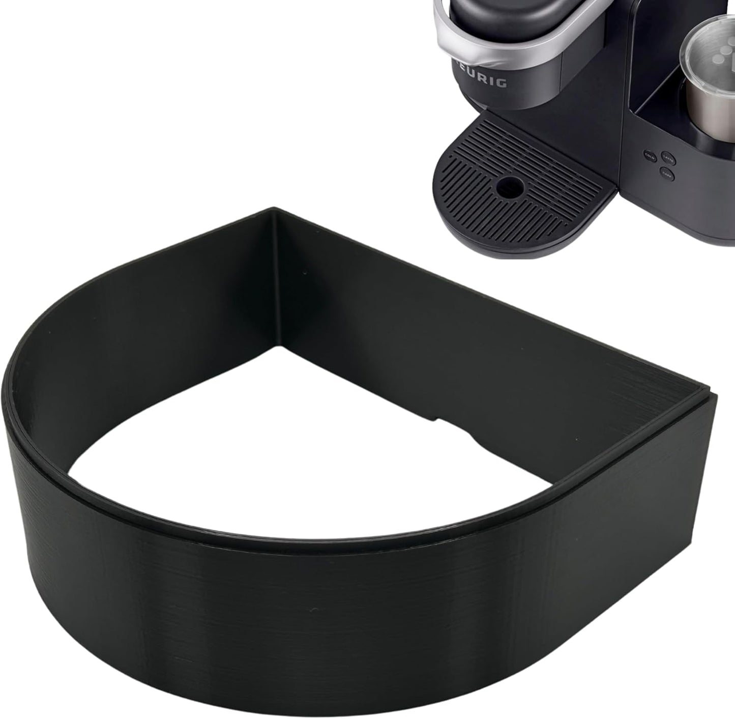 Drip Tray Mug/Cup Riser Made for the Keurig to Reduce Splashes - Riser Only (Black, K-Cafe 1.7 inches Tall)