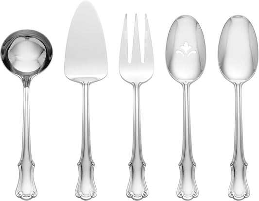 Oneida 897922 James Street Mirror 5 Piece Hostess Set