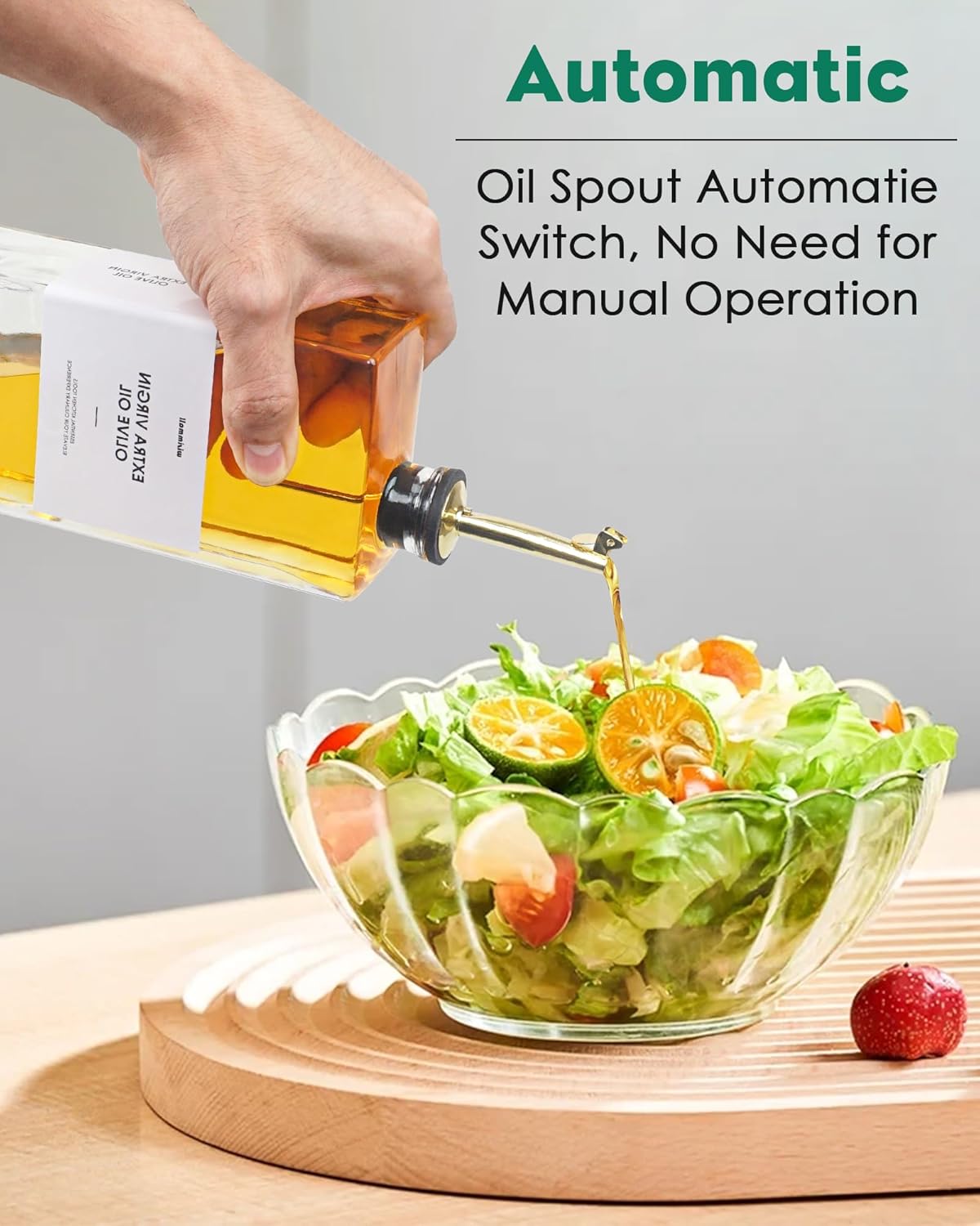 Olive Oil Dispenser For Kitchen, Glass Oil Bottle 500ML Oil And Vinegar Dispenser Set Of 4 with 4 Stainless Steel Pourers & 88 Labels, Soy Sauce Dispenser, Coffee Syrup Bottles