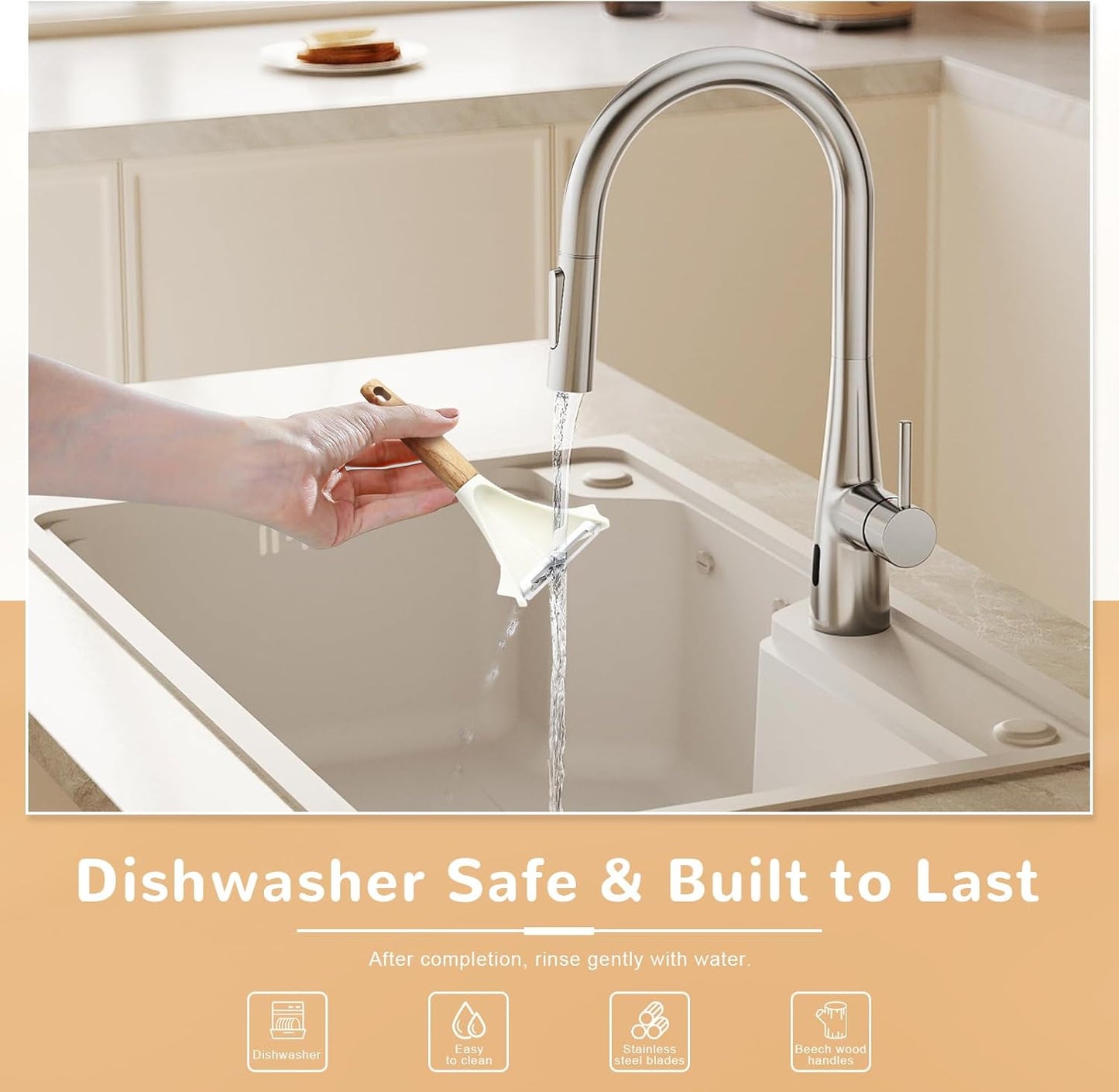 Potato Peelers Set of 2, Stainless Steel Vegetable Peeler with Non-Slip Wood Handles, Y & I Shape Kitchen Peelers for Carrot, Apple, Potato - Dishwasher Safe