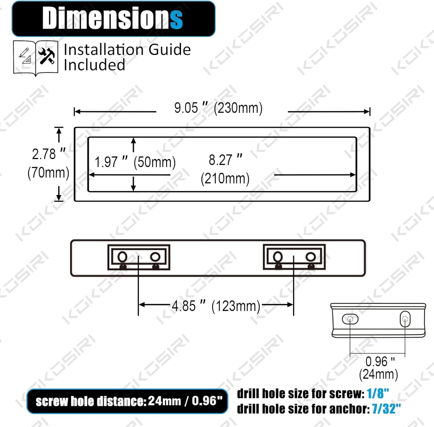 KOKOSIRI Towel Ring Matte Black Hand Towel Bar Holder 9-Inch Kitchen Rack Stainless Steel for Bathroom Hardware Wall Mounted, 1 Pack B4008BK-L9