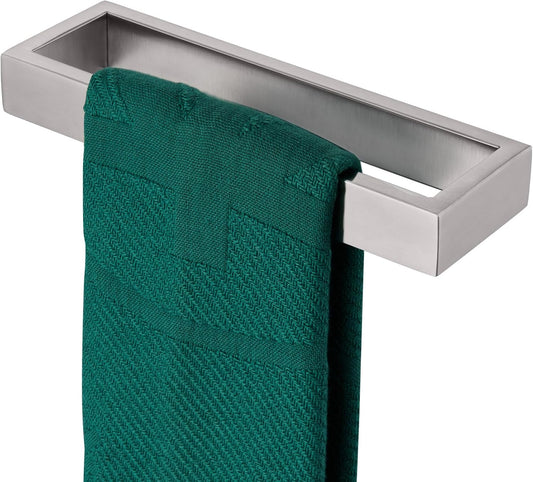 KOKOSIRI Towel Ring Brushed Nickel Hand Towel Hanger Holder 9-Inch Kitchen Rack Stainless Steel for Bathroom Hardware Wall Mount, 1 Pack B4008BR-L9