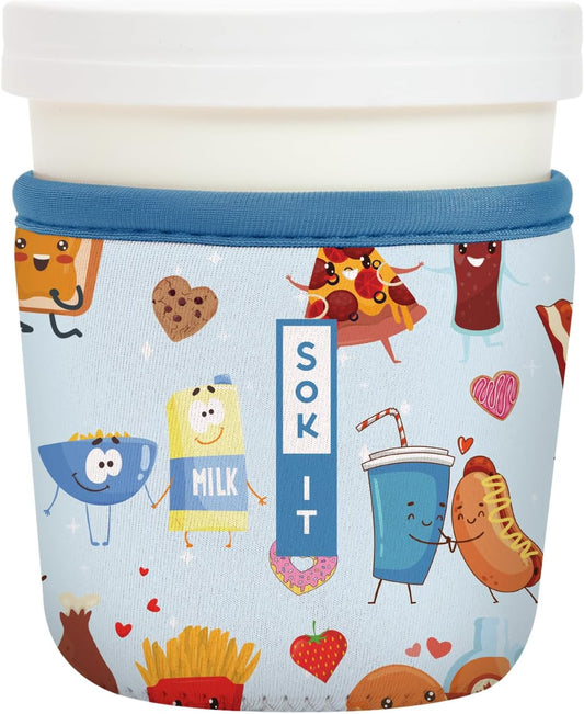 Sok It IceCreamSok Insulated Neoprene Cover (Bestie Bites, Tapered Ice Cream Pints)