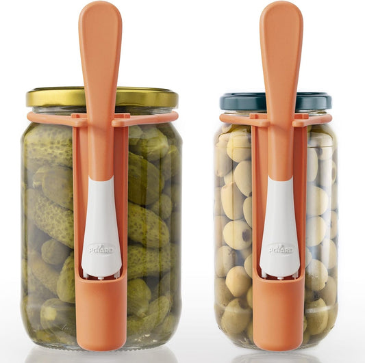 2 Pack Pickle Fork Pickle Grabber Tool-Pickle Picker for the jar, Kitchen Gadgets Pickle Gifts Suitable for Olives Orange