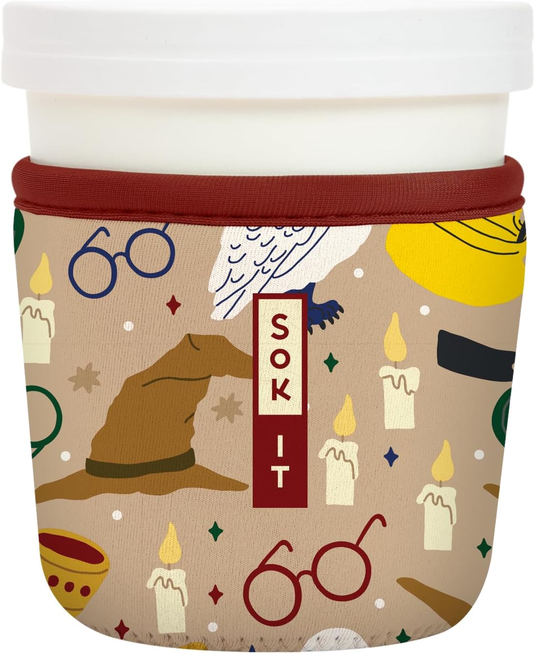 Sok It IceCreamSok Insulated Neoprene Cover (Horcrux, Tapered Ice Cream Pints)