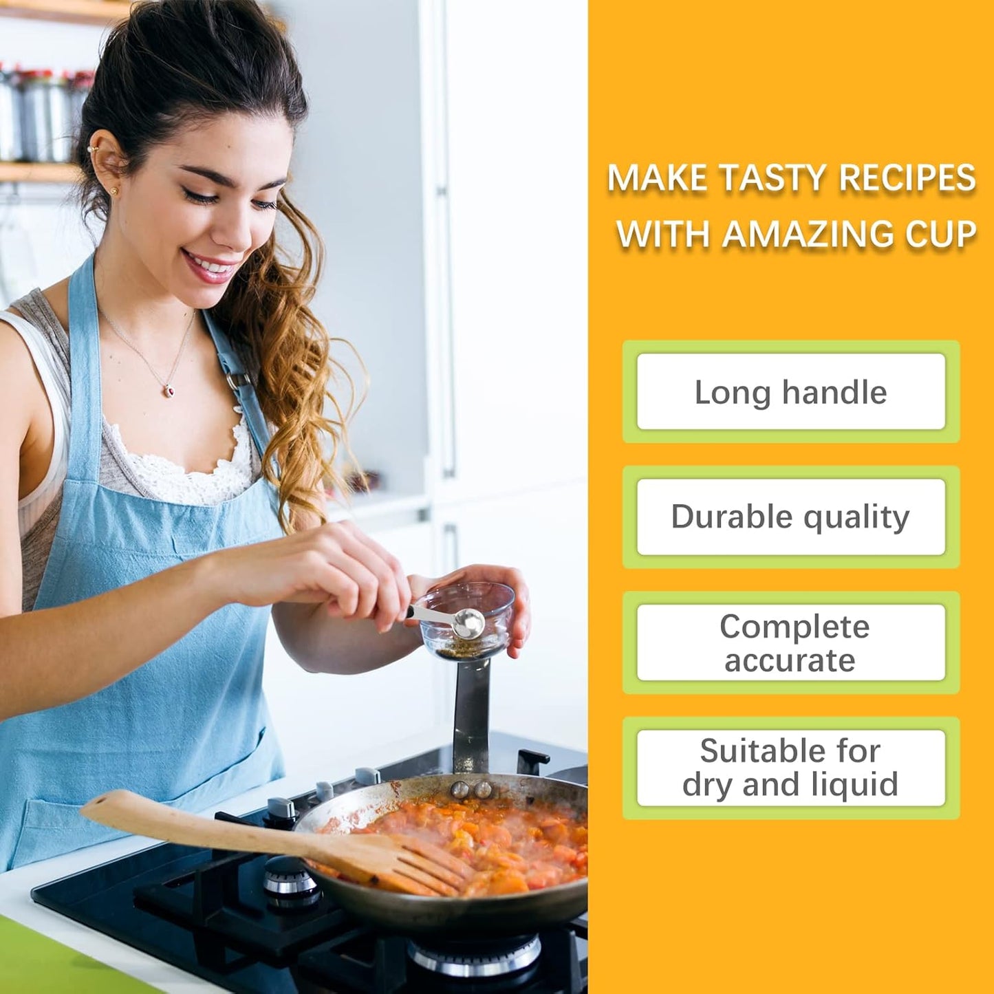 2PCS 1 Tsp(1/3tbsp, 1/6oz, 5ml) Single Measuring Spoon with Black Silicone Grip, Stainless Steel Individual Measure Scoop Only