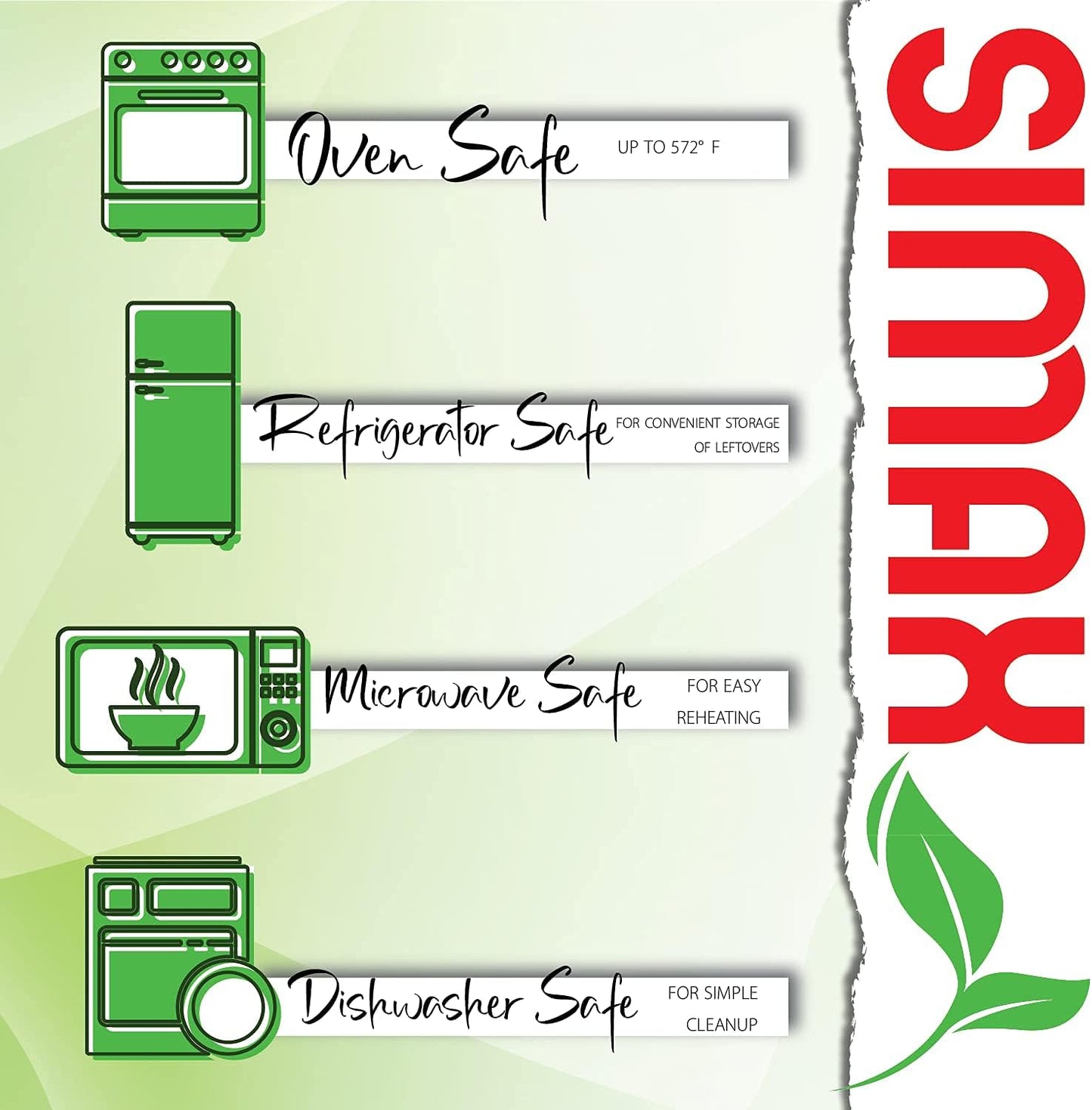 Simax Casserole Dish With Lid, 24 Ounce Round Glass Cookware, Oven and Microwave Safe Borosilicate Glass, Made In Europe 0.75 Qt