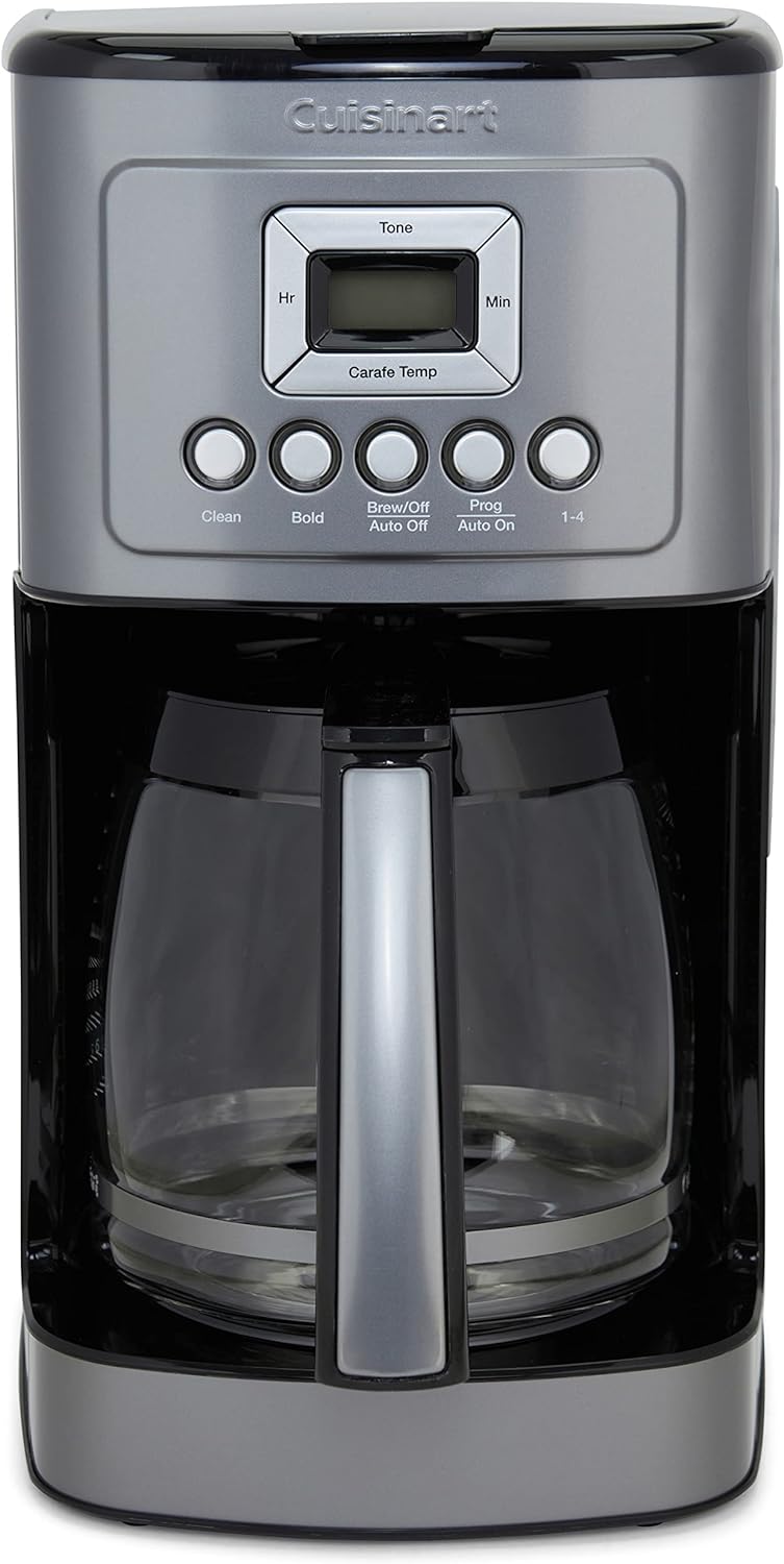 Cuisinart Coffee Maker, 14-Cup Glass Carafe, Fully Automatic for Brew Strength Control & 1-4 Cup Setting, Stainless Steel, DCC-3200GMP1, Gunmetal