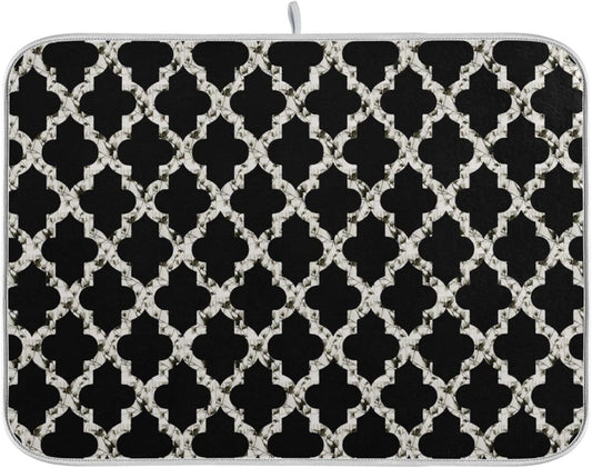senya Super Absorbent Dish Drying Mat, Microfiber Fast-Drying Dish Mat, 24 x 18, Kitchen Dish Drying Pad, Geometry Texture Classic Modern g295080350p523c558s1114