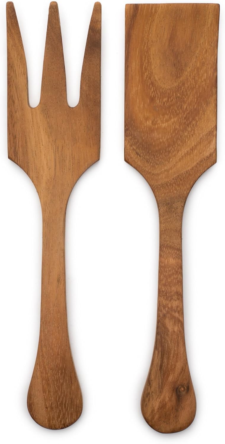Ironwood Gourmet Extra Large Salad Utensil Set, 2.75 x 2.75 x 13 inches