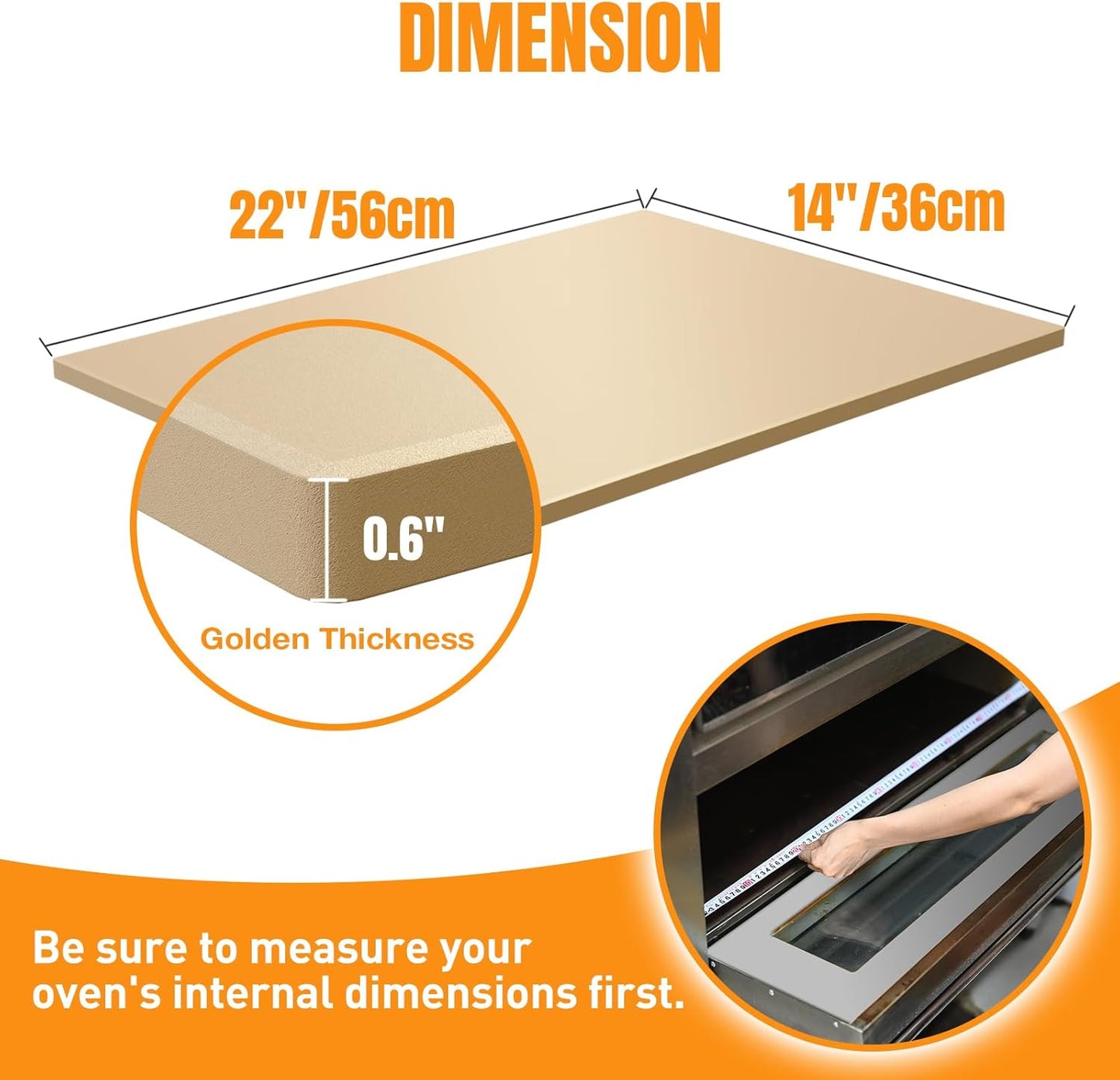 Extra Large Pizza Stone 22 Inch, Rectangular Pizza Grilling/Baking Stone 22" x 14", Industrial Commercial Oven Stone, Ideal for Grilling Baking Several Pizzas Bread - Includes Scaper