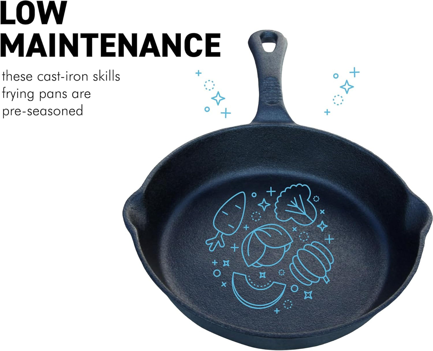 8 Inch Cast Iron oven safe tarte tatin pan/skillet