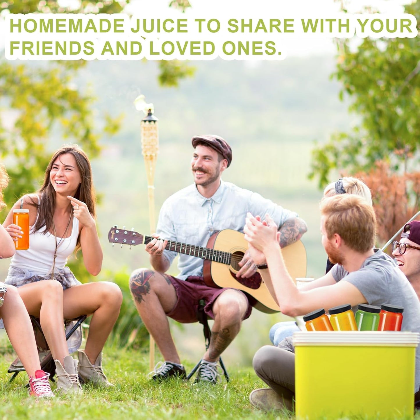 Ruckae 16oz 10 Pack Juice Bottles, Glass Bottles with Lids, Smoothie Cup Lids and Straws, Water Bottle Mason Jar Drinking Glasses for Juicing, Smoothies, Kombucha