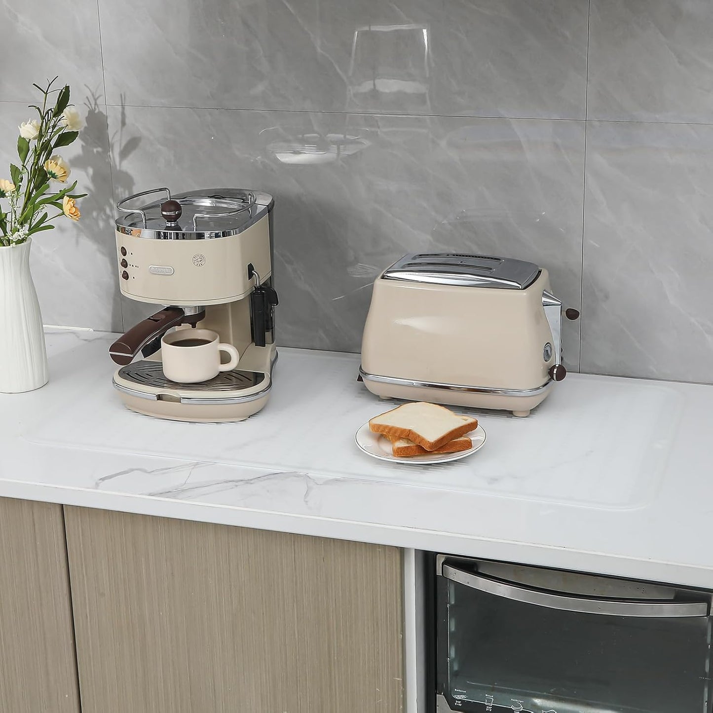 Silicone Dish Drying Mat for Multiple Usage,Easy clean,Eco-friendly,Heat-resistant Silicone Mat for Kitchen Counter or Sink,Refrigerator or Drawer Liner Translucent 5XL 36inches x 18inches