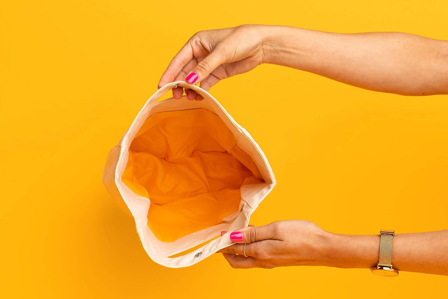 Organic Cotton Canvas Lunch Bag - Eco Friendly & Machine Washable | Perfect for Men, Women & Kids | Reusable Lunch Tote for Work, School - Easy to Clean Water Resistant Interior Liner (1 Bag - White)