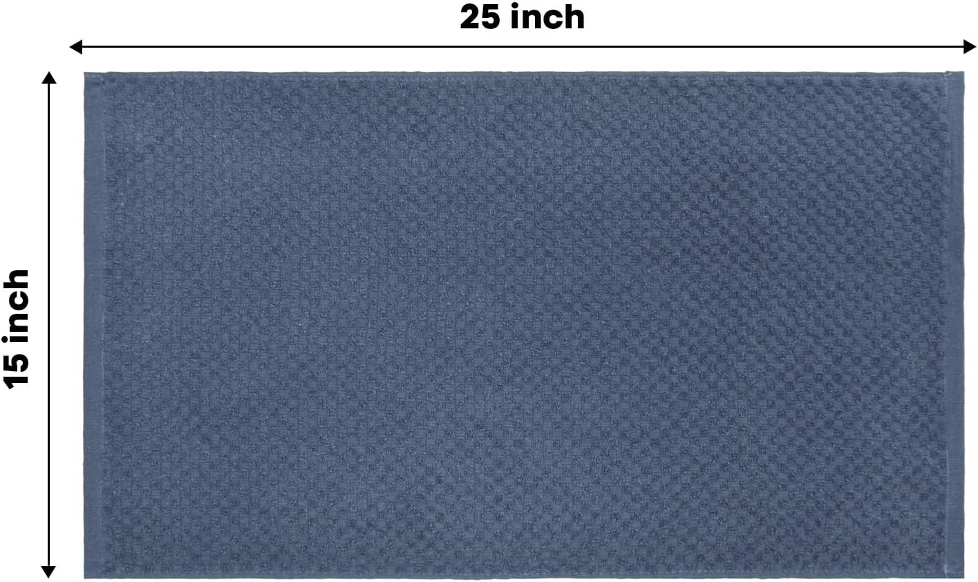 Artoid Mode Ring Spun Cotton Blue Kitchen Dish Towels, 15x25 Inch Ultra Soft Absorbent Quick Drying Household Cleaning Tea Towels Bar Towels Set of 6