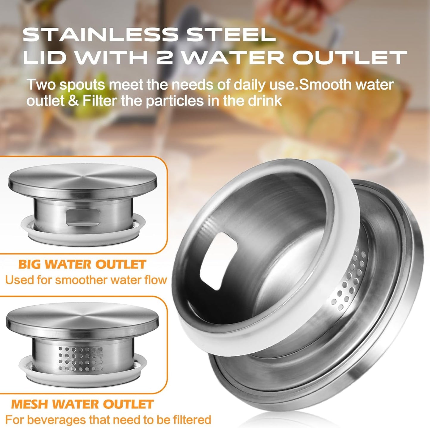 Aofmee 68oz Glass Pitcher for Bridge Door, 2 Liter Square Water Pitcher with Lid and Scale Line, Heat Resistant Tea Pitchers, Leak Proof Juice Jug, Borosilicate Glass Carafe for Hot/Cold Beverage