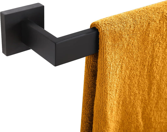 KOKOSIRI 20-Inch Single Towel Bar, Bathroom Kitchen Towel Holder, Wall Mounted SUS304 Stainless Steel Towel Rack, Matte Black, B4003BK-L20