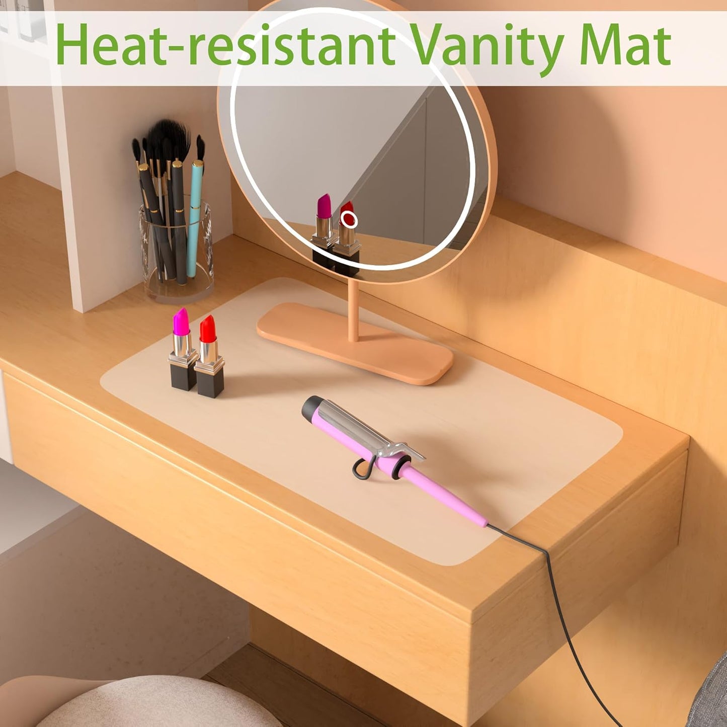 Large Silicone Mats for Kitchen Counter: 14” x 20”(1mm) Clear Non-slip Waterproof Countertop Protector Liner - Non-Stick Baking Mat - Heat Resistant Placemat for Pastry Translucent (2/Pack)