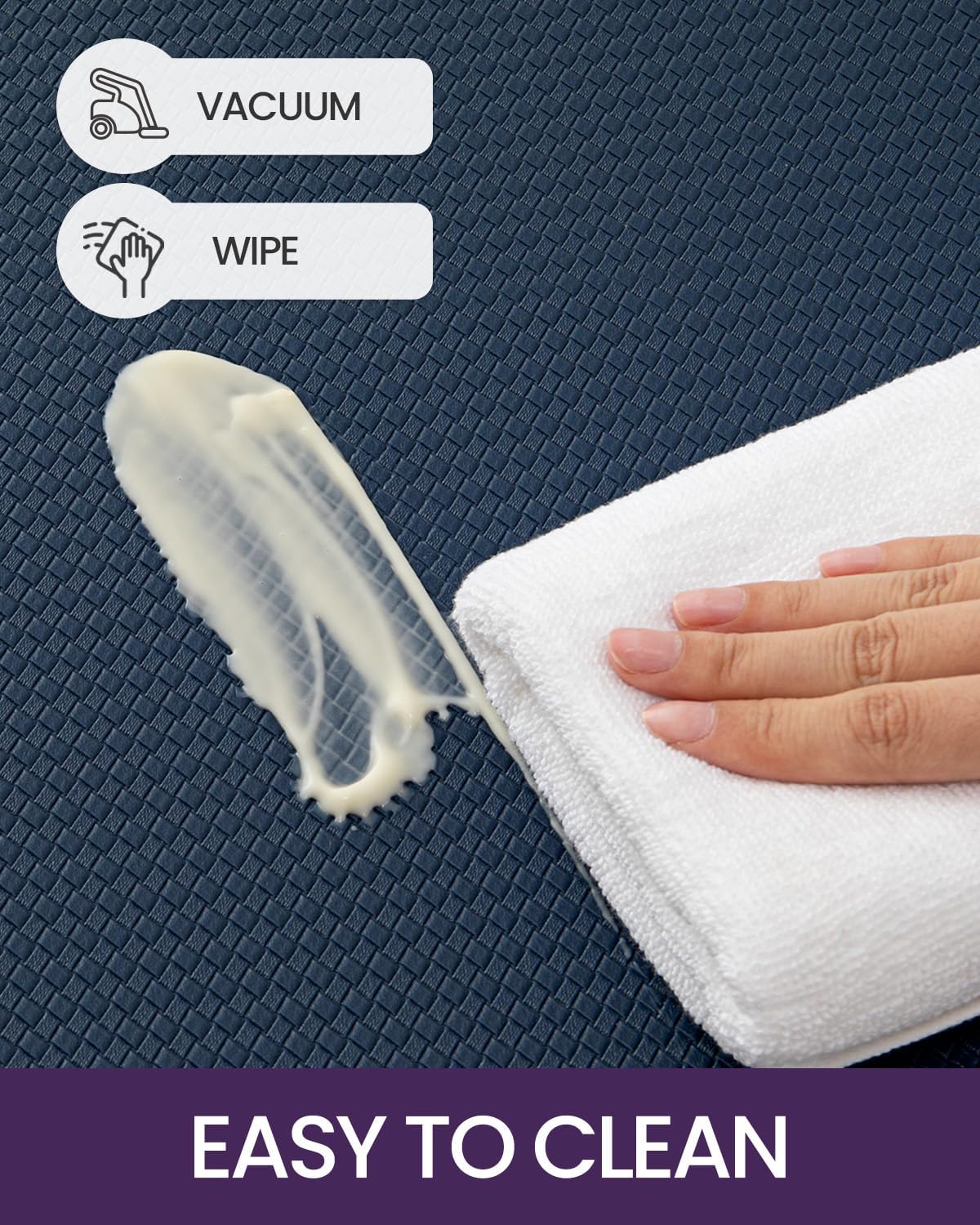 DEXI Kitchen Floor Mats Cushioned Anti Fatigue, 23x86, Large Long Standing Runner Rug Waterproof, Comfort Memory Foam Padded for Front Sink Laundry, Navy