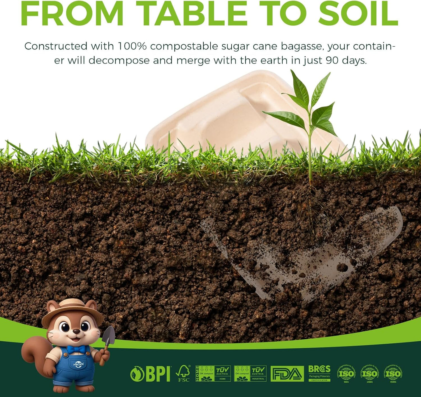 50-Pack 100% Compostable Biodegradable Paper Taco Holders, Eco-Friendly Disposable Paper Taco Tray for Taco Tuesday, Lazy Susan Taco Bar (50-Pack)