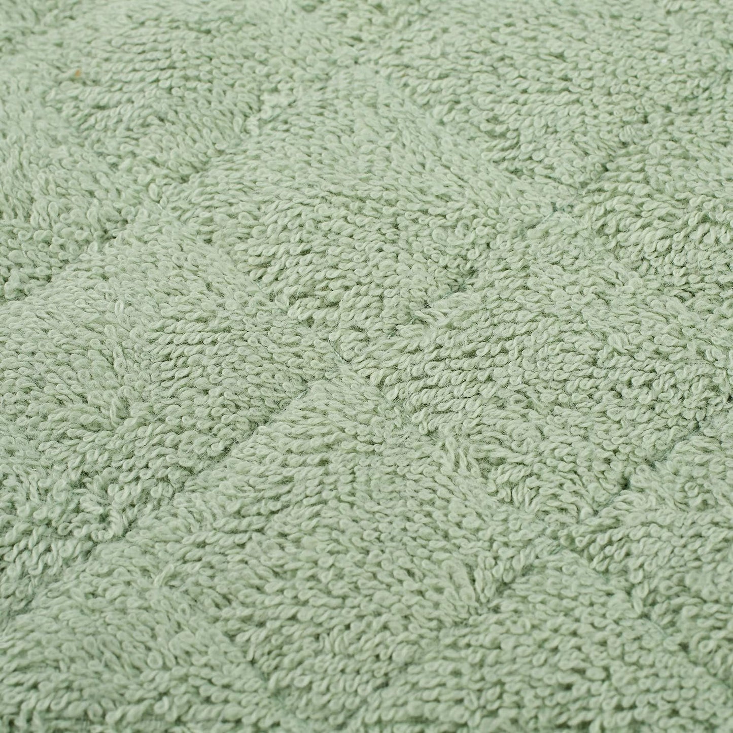 100% Cotton Kitchen Everyday Basic Terry Pot Holder Heat Resistant Coaster Potholder for Cooking and Baking Set of 5 Mint Green