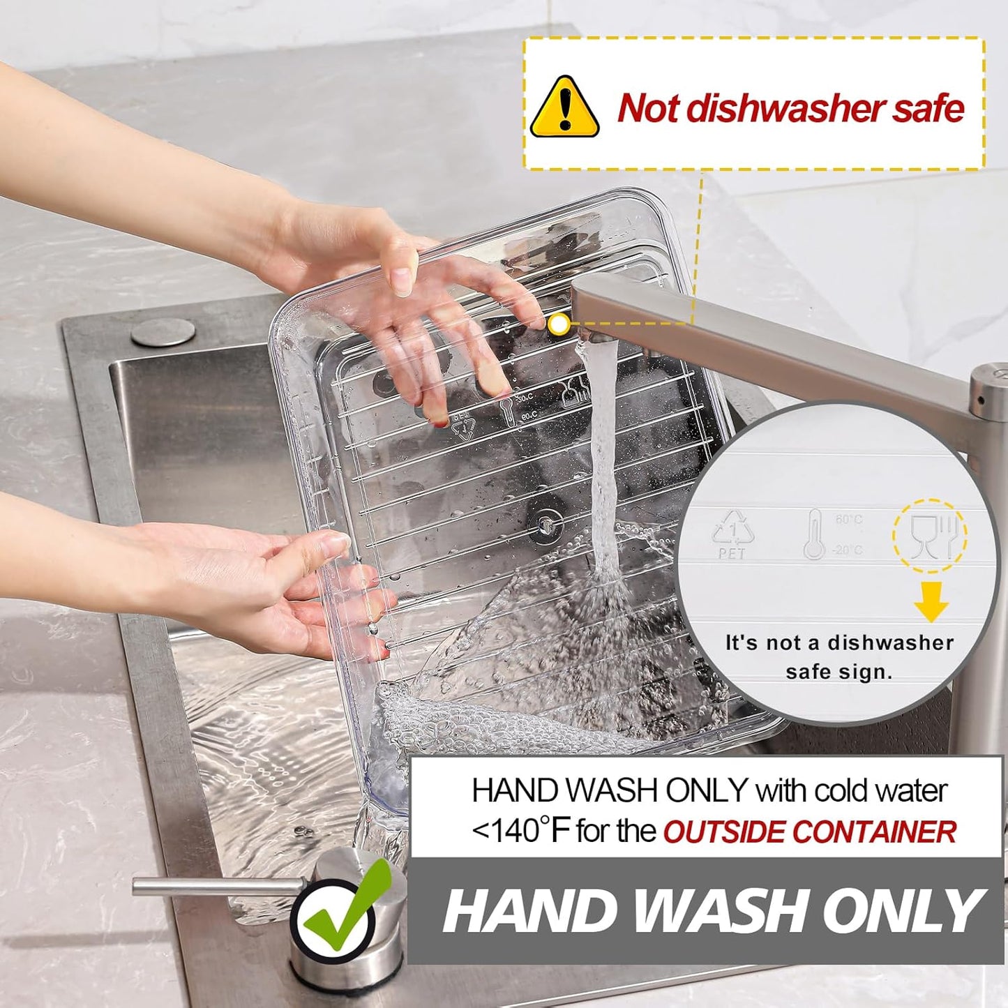 shopwithgreen Snackle Box Container, Divided Serving Tray with Lid and Handle for Party, Veggies, Fruit, Nuts, Food Tray Platter Charcuterie Snack Box Container for Entertaining, Picnic,Gray