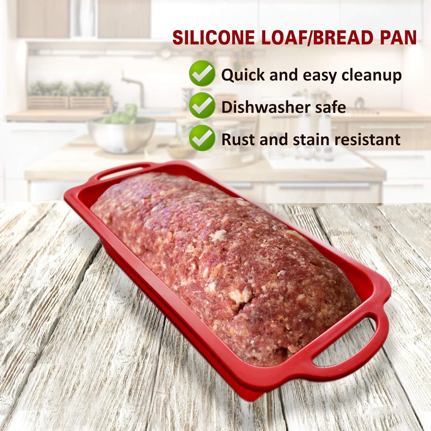 Loaf Pan - Nonstick Bread Pan - Non-stick Meat Loaf Baking Pan - Challah Loaf Pan