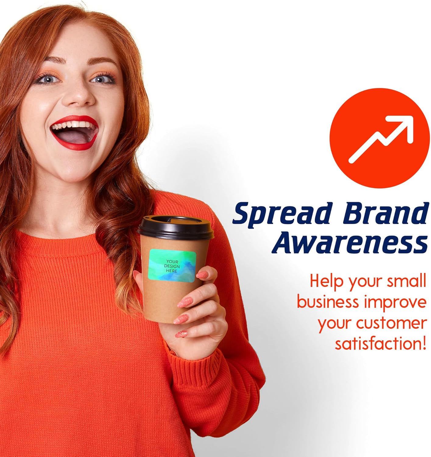 100 Custom Vinyl Stickers - Upload Your own Image, Text, Design, Logo - Personalized Logo Labels for Handmade, Packaging, Bottle, Jars, Candle, Brand Stickers (Blue Green, 3x2)