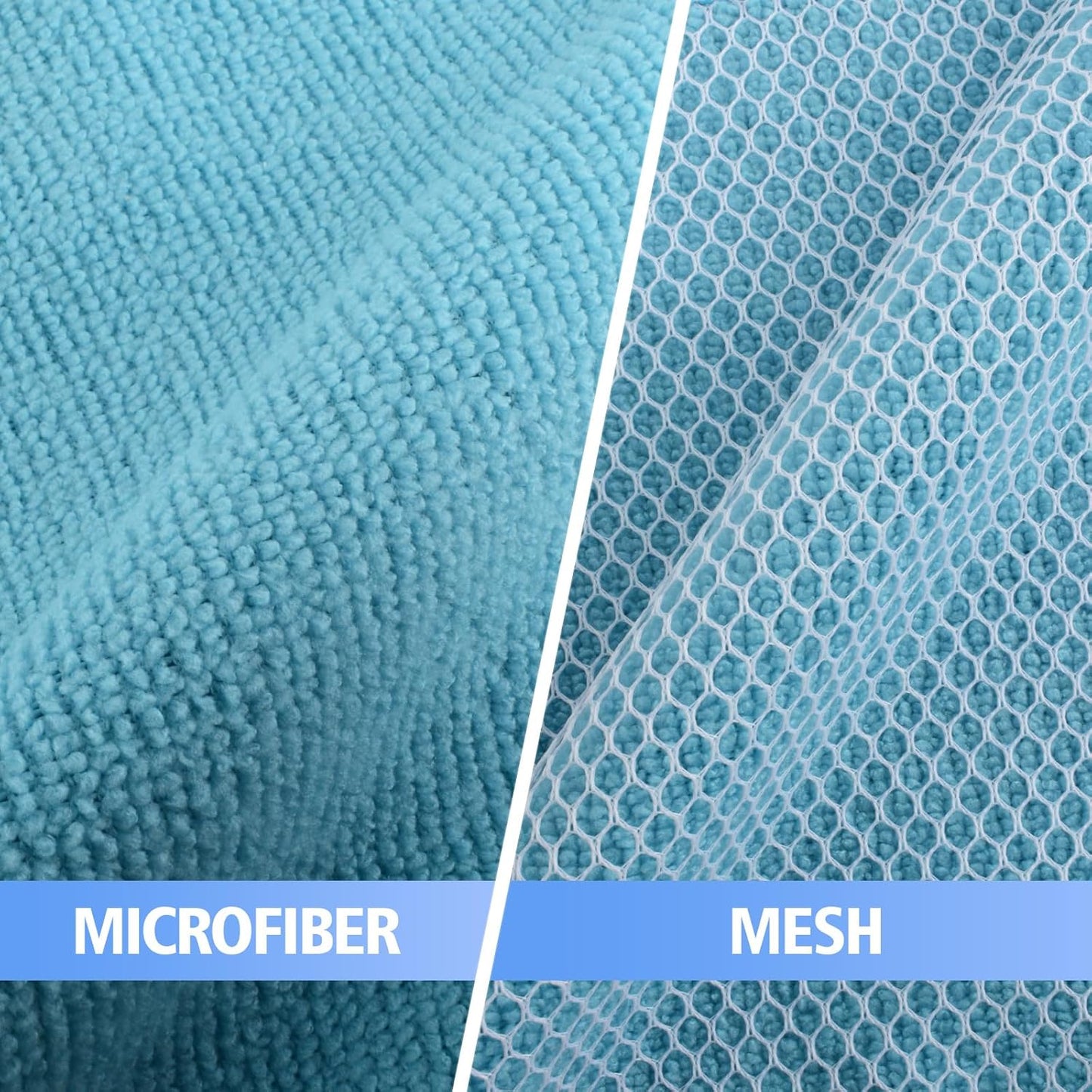 KinHwa Kitchen Washcloths for Dishes Absorbent Microfiber Dish Cloths Quick Dry Dish Rags with Poly Scour Scrub Side Ideal for Kitchen Cleaning (Mixing Colors #2, 7inchx7inch 9 Pack)