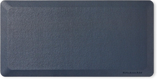 KitchenAid Gourmet Series Kitchen Comfort Gel Mat, Solid Basketweave, Ink Blue, 20"x39"