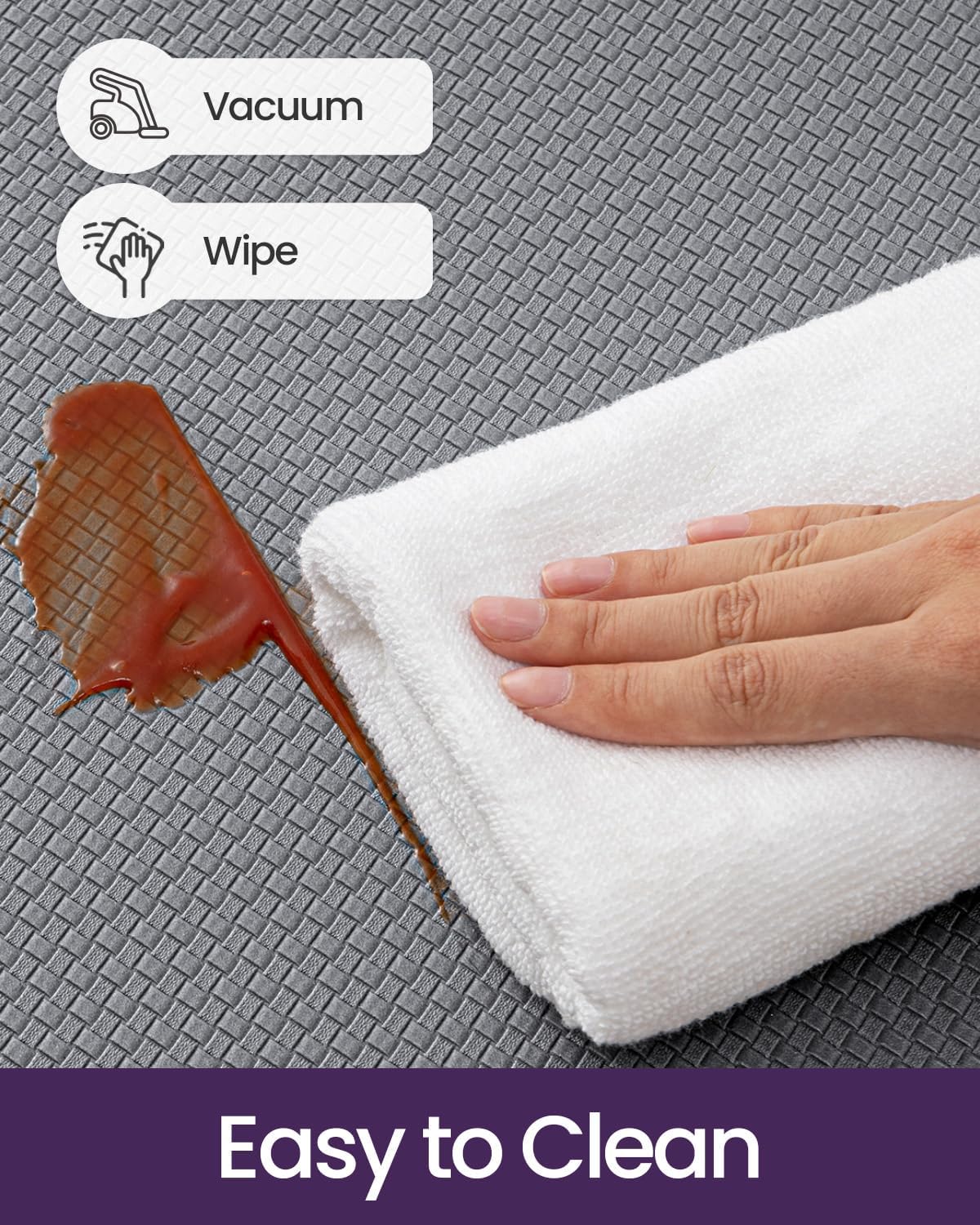 DEXI Kitchen Floor Mats Cushioned Anti Fatigue, 23x94, Large Long Standing Runner Rug Waterproof, Comfort Memory Foam Padded for Front Sink Laundry, Grey