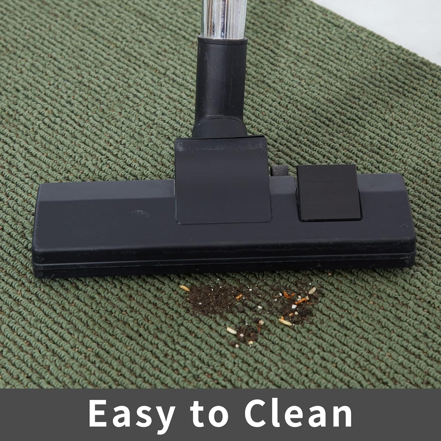 COSY HOMEER 24X60 Inch Kitchen Rug Mats Made of 100% Polypropylene Strip TPR Backing Soft Kitchen Mat Specialized in Anti Slippery and Machine Washable,for Kitchen, Floor,Green