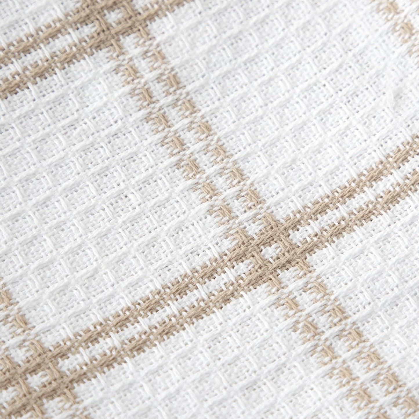 T-FAL Premium Waffle Dish Cloths: Highly Absorbent, Super Soft Long Lasting - 100% Cotton, 12"x13" Flat Waffle Dish Towel for Cleaning & Drying Dishes, (4-Pack), Sand