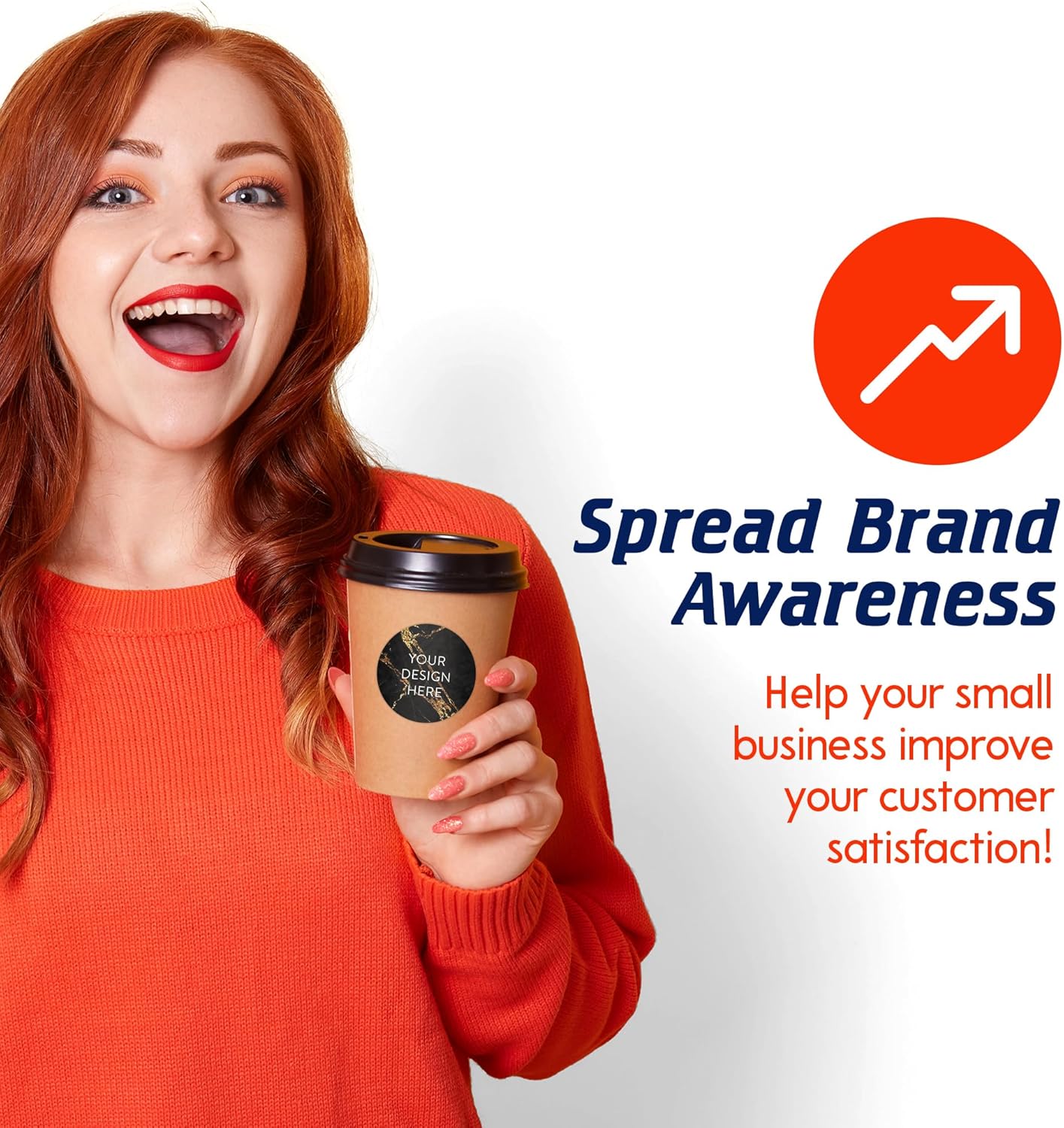 100 Custom Vinyl Stickers - Upload Your own Image, Text, Design, Logo - Personalized Logo Labels for Handmade, Packaging, Bottle, Jars, Candle, Brand Stickers (Black Gold Marble, 2x2)