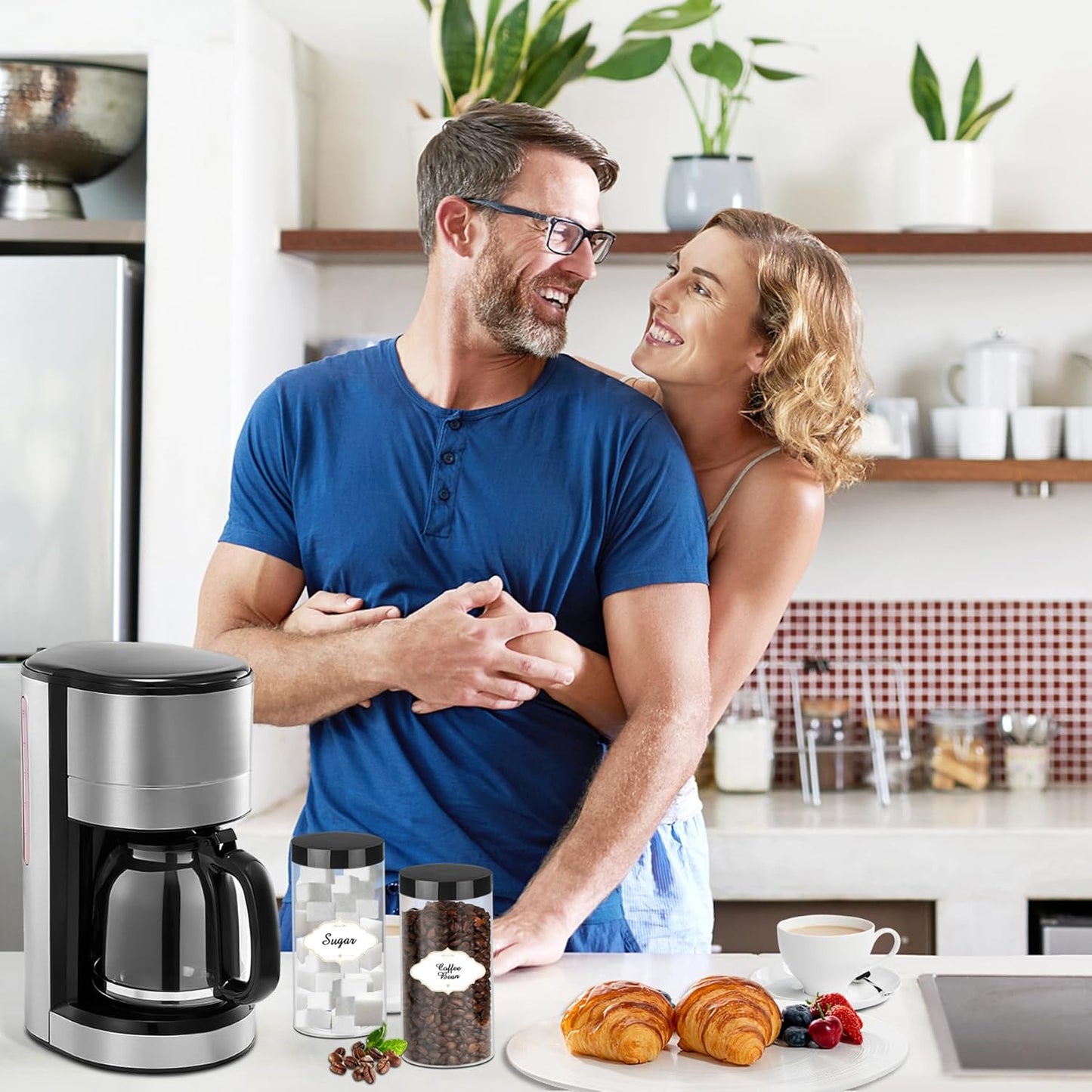 Plastic Jars with Lids 16 OZ, Plastic Jars 24 Pcs Slime Containers with Airtight Screw On Lids Leak Proof Clear Storage Containers Jar Empty for Kitchen & Household Food Storage