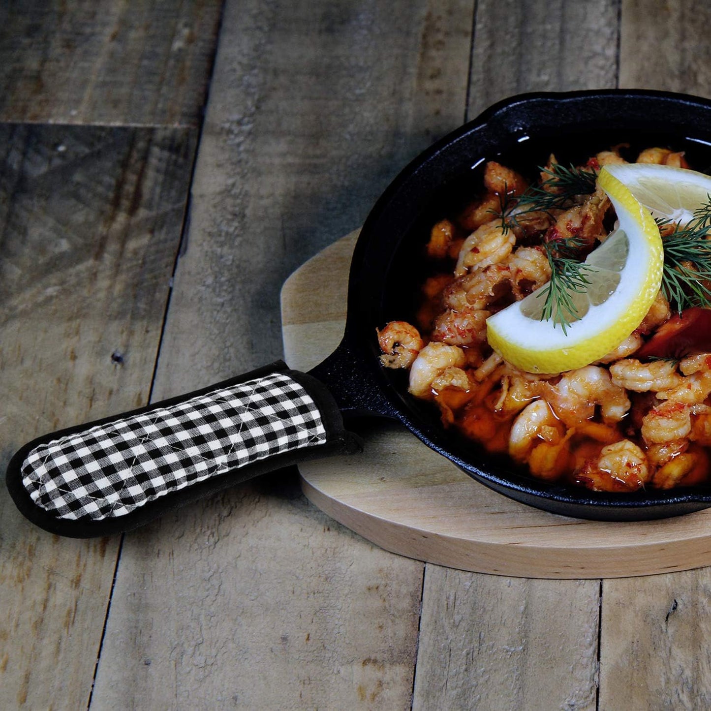 Patelai 4 Pieces Pan Handle Covers Heat Resistant, Hot Handle Holders Non Slip Pan Sleeves Cast Iron Skillet Holder Covers for Home Kitchen Cooking Tools(Eye-catching Styles)