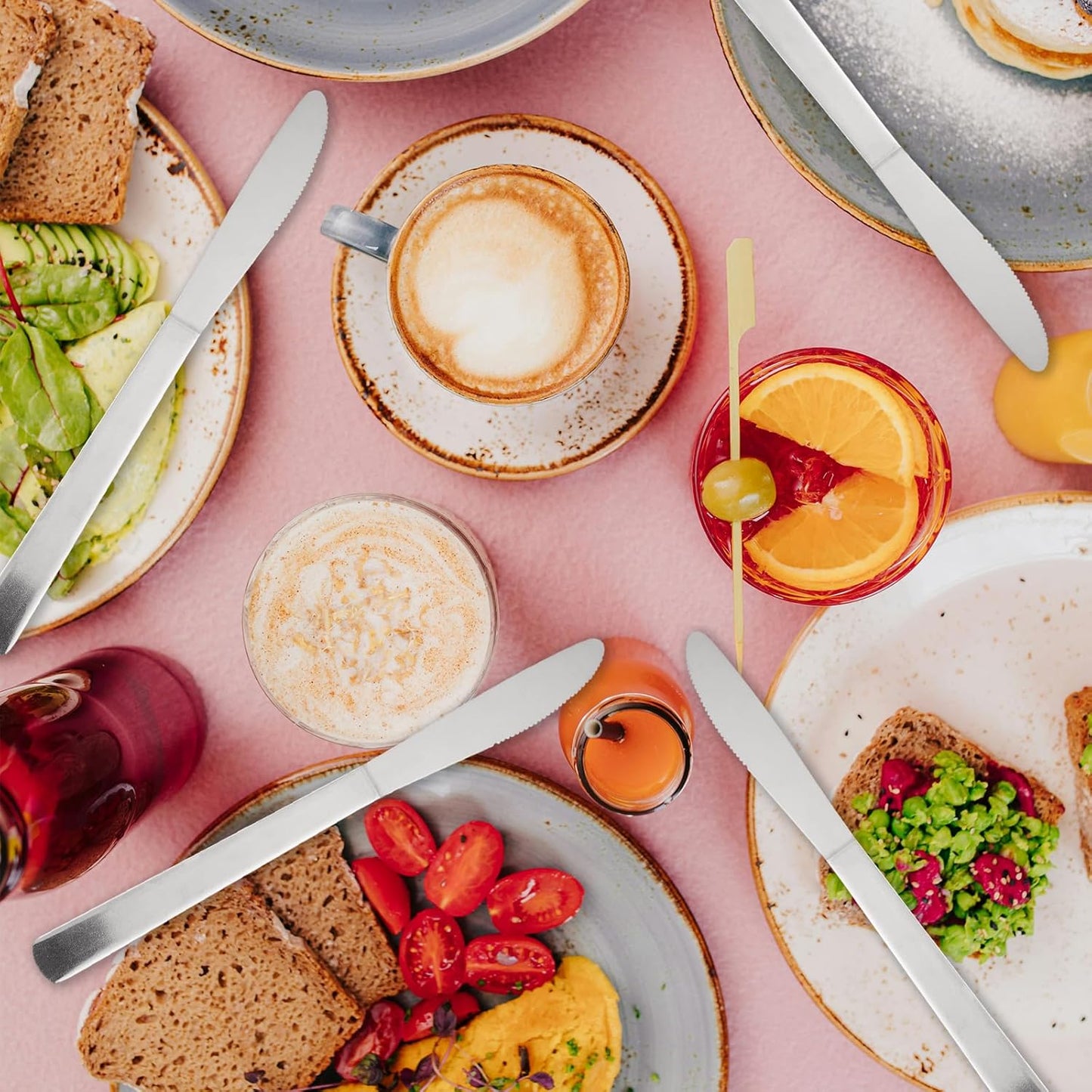 36 PCS Dinner Knifes Set - Windsor Stainless Steel Table Knives 8.7 Inch with Dishwasher Safe Butter Knives,Metal Butter Knofe,Dinner Knife Silverware for Home,Kitchen or Restaurant