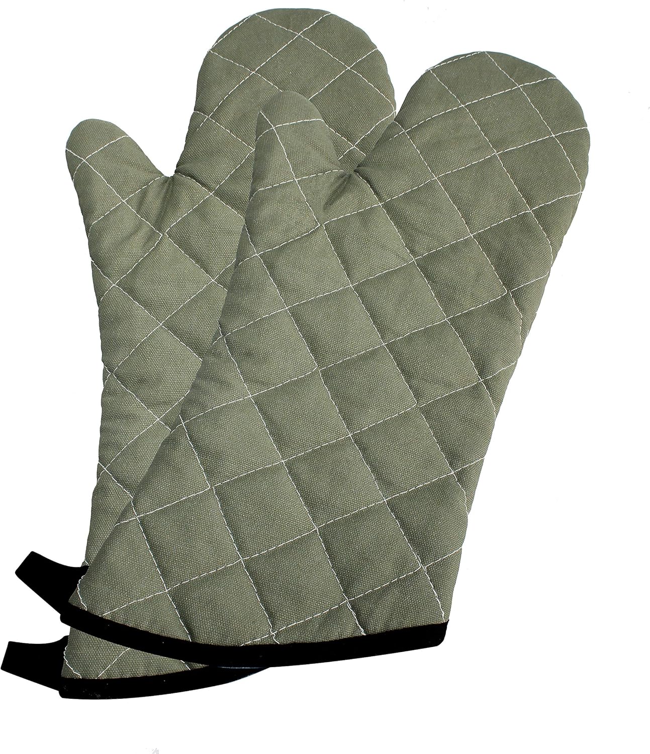 ARCLIBER Oven Mitts Heat Fire Resistant Oven Mitts 425 ° F, Quilted Terry Cloth Cotton Soft Lining Oven Gloves, Extra Long Kitchen Mittens for Cooking Baking
